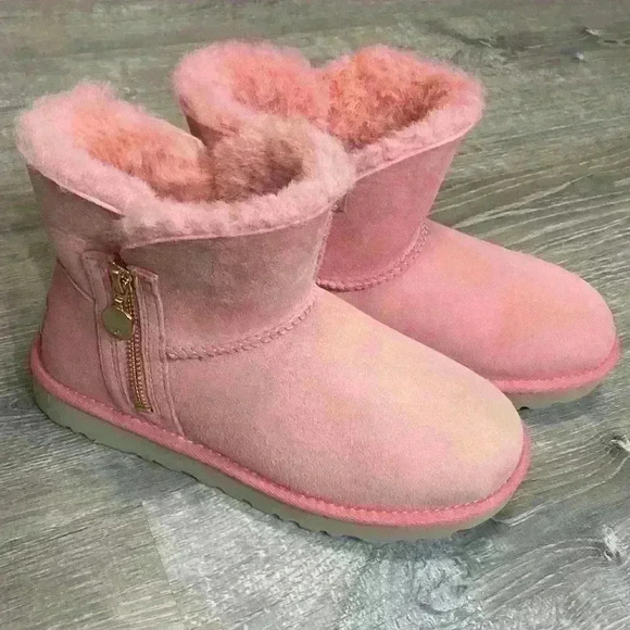 UGG Blush Pink Ankle Booties - Picture 1 of 12